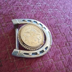 Queen Liliuokalani Vintage Coin Belt Buckle